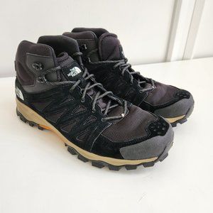 The North Face Men's Black Suede/Leather High Top Hiking Boots Size 14